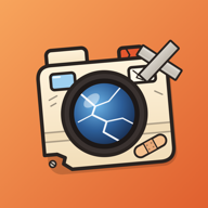 DummyShot app icon: a beat-up toy camera
